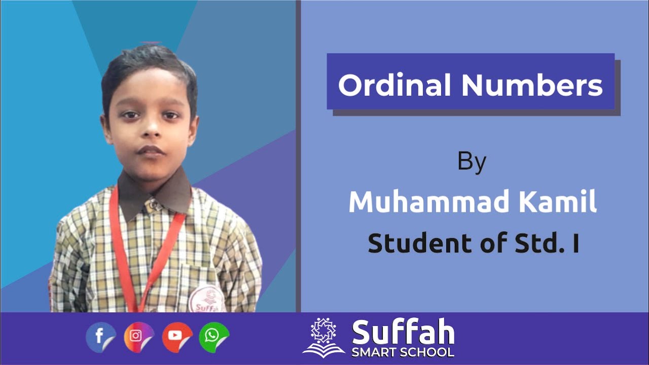 Ordinal Numbers | Std. I Mathematics | By Muhammad Kamil | 