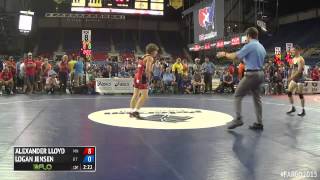 132 Champ. Round 4 - Logan Jensen (Utah) vs. Alexander Lloyd (Minnesota)