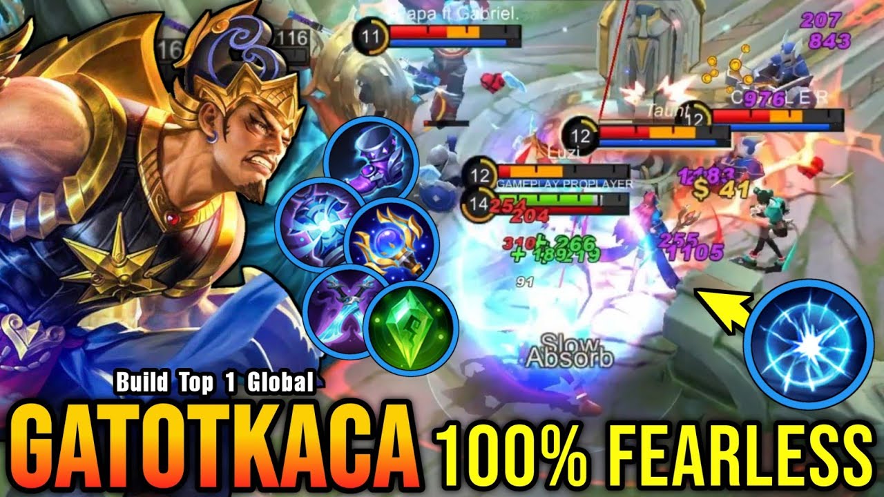 100 Fearless Gatotkaca Mage Build Is Still Meta Build Top 1 Global Gatotkaca Mlbb Youtube