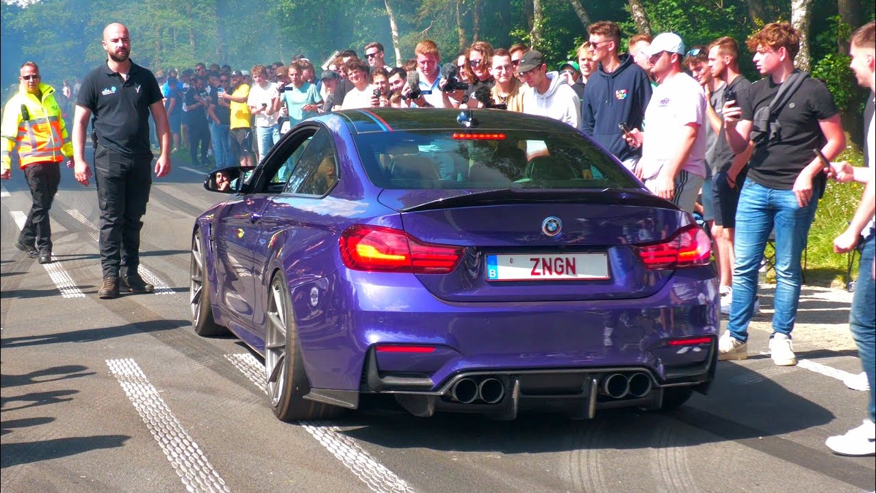 BMW Drivers vs Security - Leaving a Car Meet - YouTube