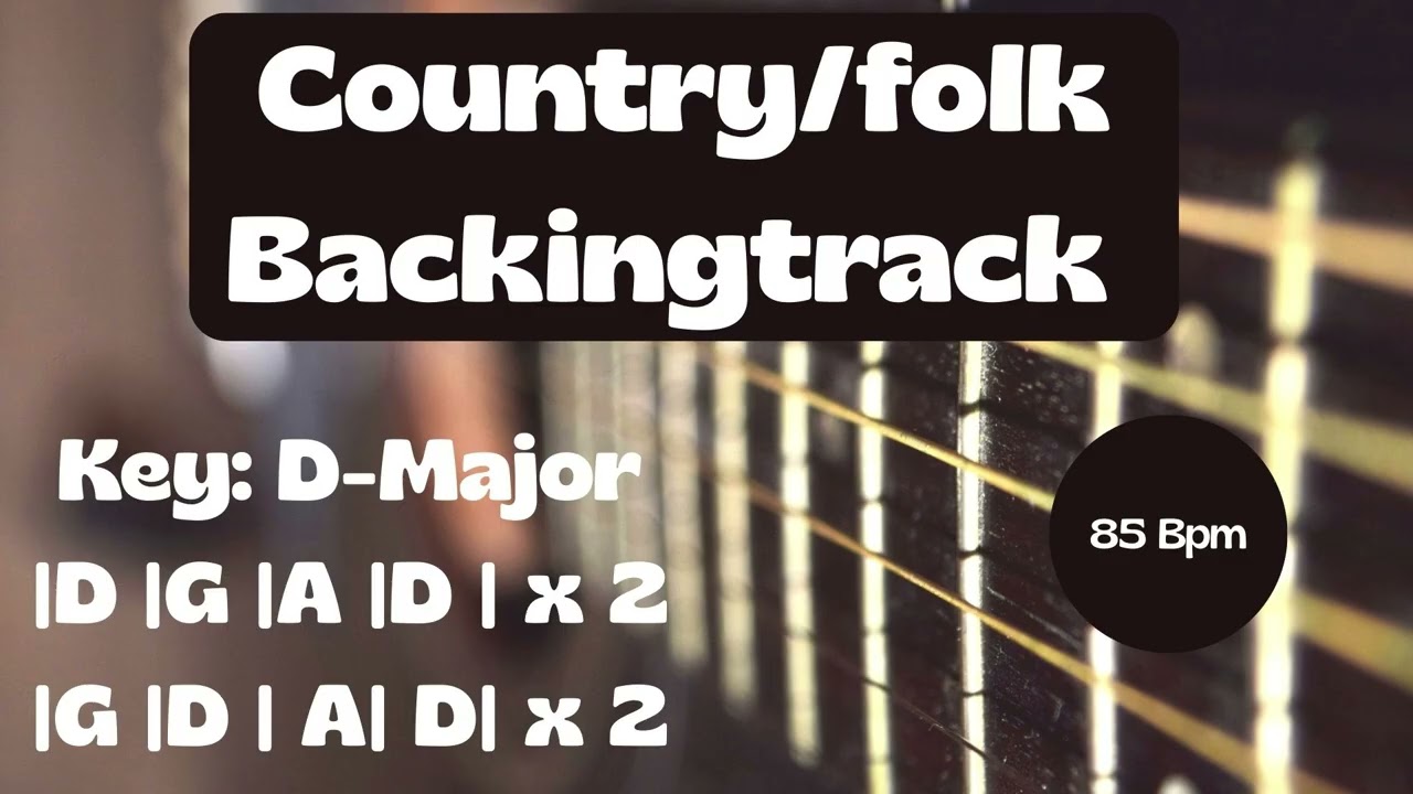Folk/ Country Backing Track in D major – Jam, Improvise & Explore | Backtrack Groove