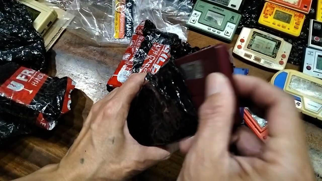 Game watch unboxing asmr gimbot gembot nintendo bandai casio tronika Japan 