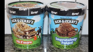 Ben & Jerry’s Ice Cream: PB S’mores and Impretzively Fudged Review