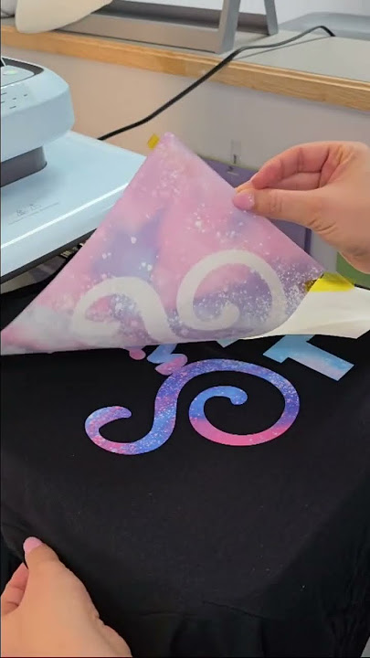 INFUSIBLE INK WITH HTV?!? 😍❤️ #infusibleink #cricut #sublimation