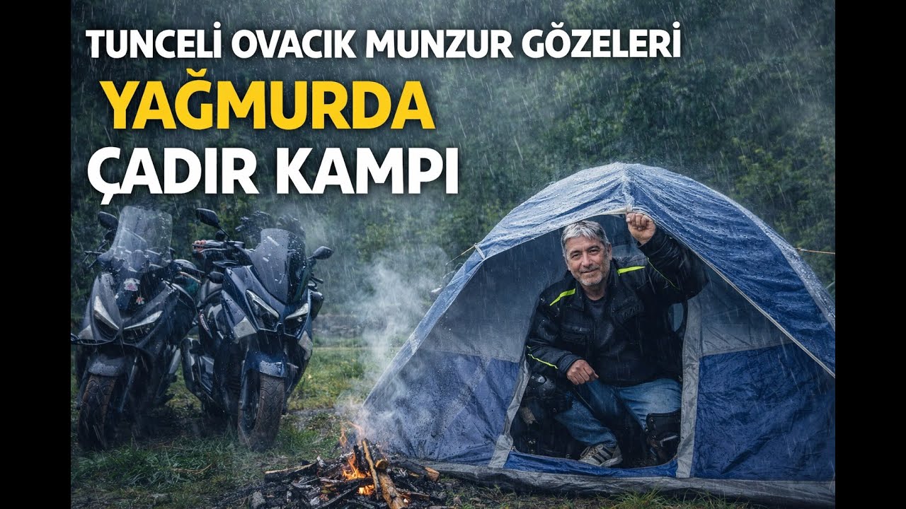 Tunceli Ovacık’ta Yağmur Altında Çadır Kampı | Munzur Gözelerinde Unutulmaz Gece