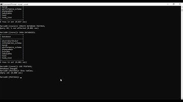 Membuka MySQL di Command Line + Membuat Database + Membuat Tabel