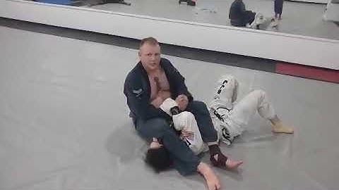 Bicep slicer from traditional arm bar position
