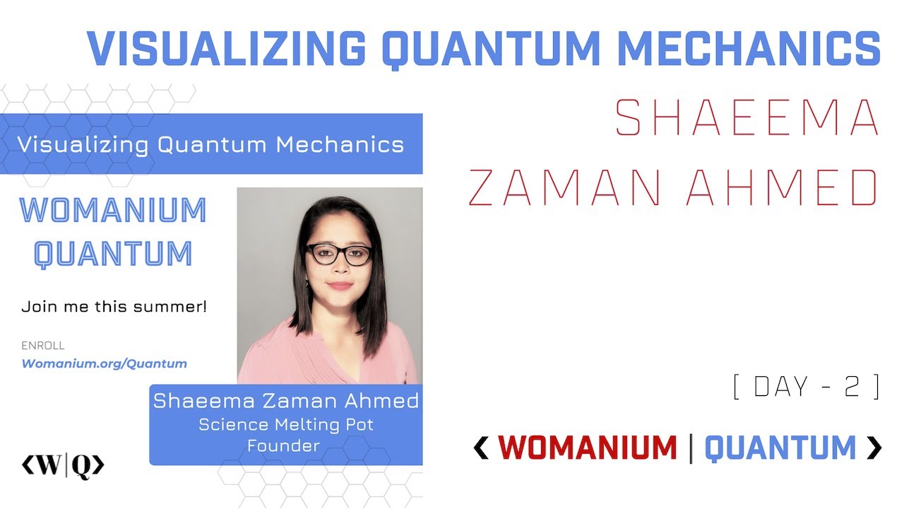 WOMANIUM QUANTUM : DAY 2 ❯ Shaeema: Visualizing Quantum Mechanics