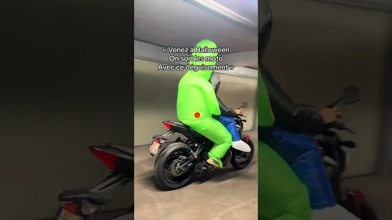 Un ovni sur une Yamaha mt07 