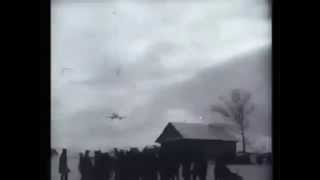 Колхозник Ваулин купил Гвардейцам летчикам самолет - бомбардировщик, 1943, Оренбург, кинохроника