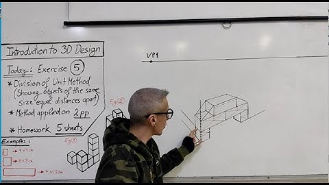 Drawing objects of the same size equal distances apart in 2 point perspective