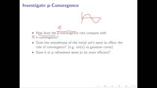 Investigation Questions for p-convergence M3B.12 - Intro to DG