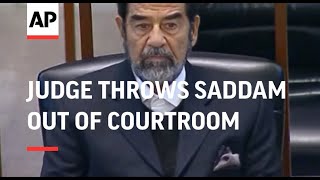 Chief judge throws Saddam out of courtroom, plus street reax