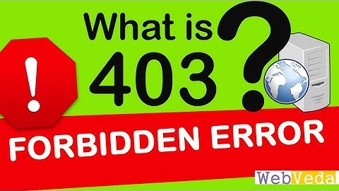 All about 403 Forbidden Error