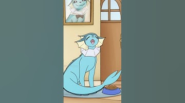 Vaporeon is Hungry! #pokemon #vaporeon #animation #loop #fanart