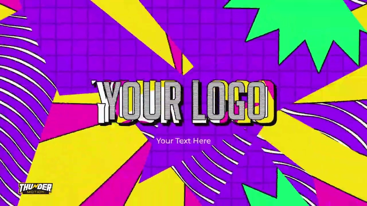 Comical Burst Logo Reveal 2025 for Premiere Pro Templates