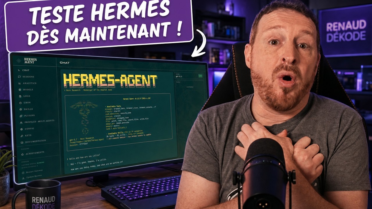 Hermes Agent est encore plus DINGUE : tu DOIS le tester