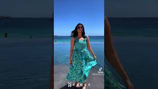 The ocean is calling our name, and so is our new Sicilia dress in Birdsong Blue!