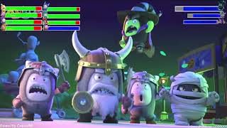 Oddbods Special Halloween Heroes (2021) - Final Battle With Healthbars 2/2