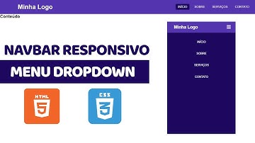 Navbar Responsivo com Menu Dropdown (HTML5/CSS3)
