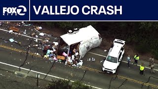 Watch Live: SkyFOX over crashes in Solano County | KTVU