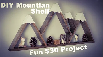 DIY How To Make Mountain Shelf w/ Snow Caps Only $30!