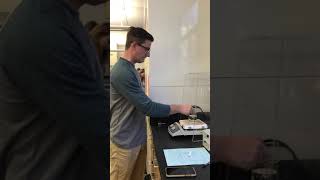 Heating test tube using hot plate