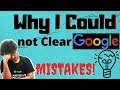 Don't Make these mistakes in Google Interviews | Interview Experience