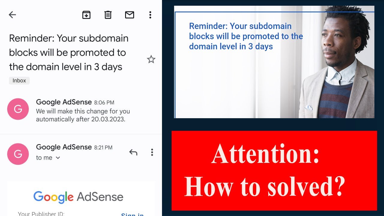Reminder Your subdomain blocks will be promoted to the domain level in ...