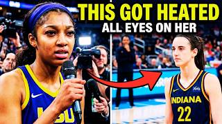 This Got Heated Fast… Angel Reese Faces Tough Questions as Caitlin Clark Watches It All Unfold
