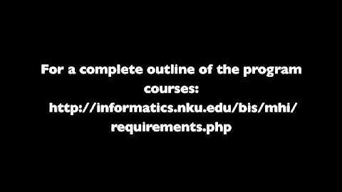 Master of Science in Health Informatics - NKU -- Foundations and Electives