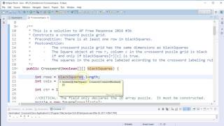 AP CSA 2016 Free Response Q3b