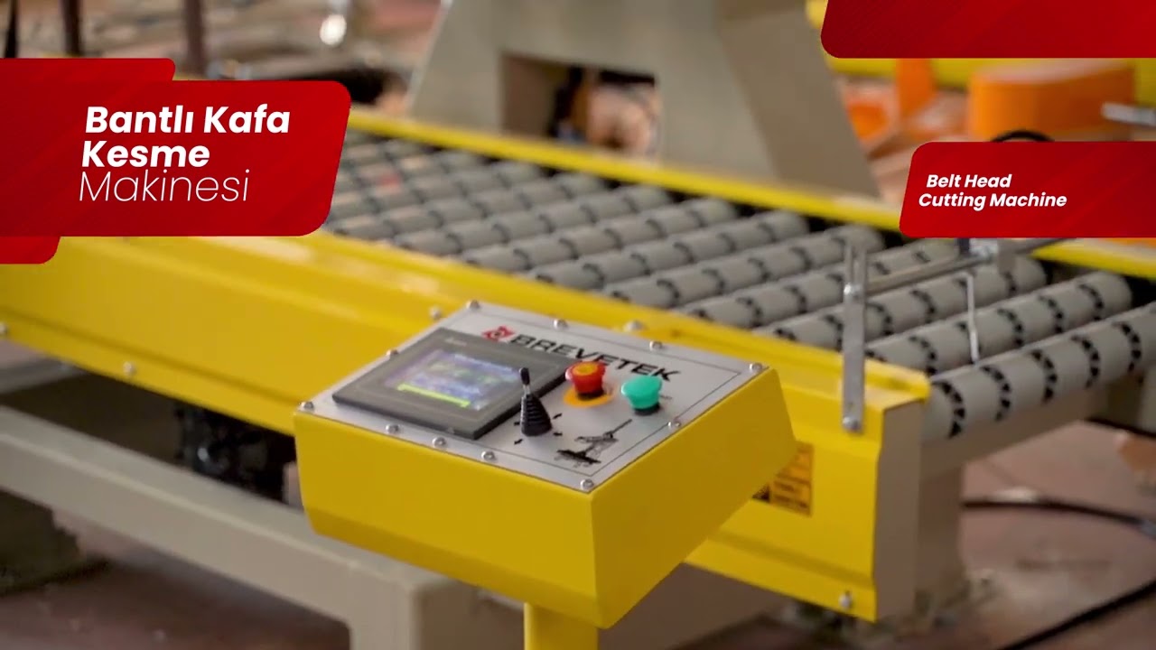Brevetek Bantlı Kafa Kesme Makinesi - Belt Conveyor Head Cutting Machine