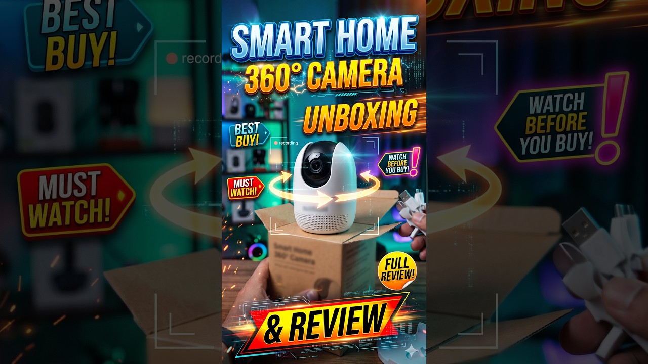 😲 Ultimate 360 Degree Smart Home 📸 Camera Review & Unboxing 🏡 - YouTube