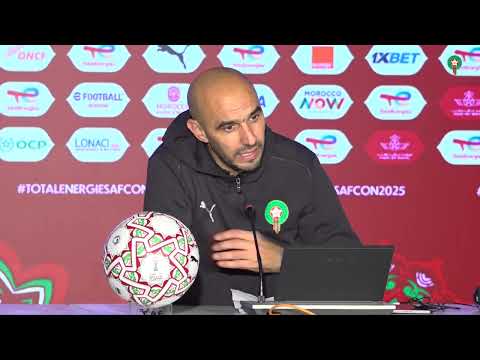 الندوة الصحافية للناخب الوطني وليد الركراكي بعد التأهل لنهائي كأس أمم إفريقيا