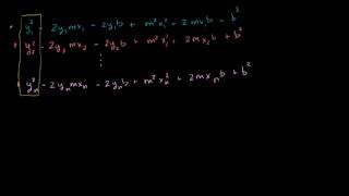 Proof (Part 1) Minimizing Squared Error to Regression Line (Bangla)