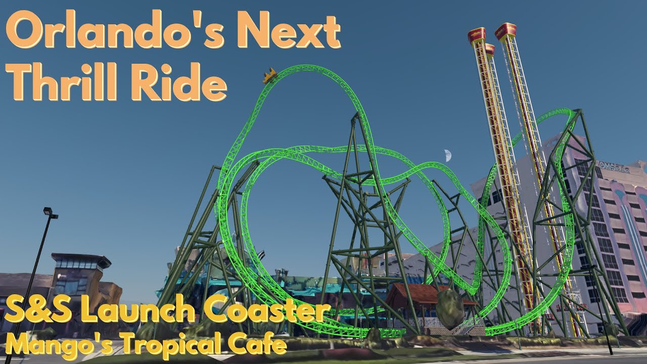 Orlando's CRAZY New Coaster?! S&S Launch Coaster | Mango's Tropical Café Orlando | NoLimits 2