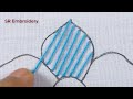 Hand Embroidery New Net Stitch Needle Art Beautiful Flower Design With Easy Sewing Tips & Tutorial