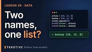 Two names, one list | Python for Beginners (Lesson 29)