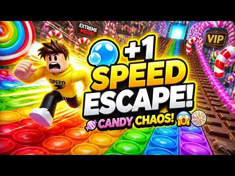 +1 SPEED BUBBLE WRAP ESCAPE CANDY in Roblox 😱