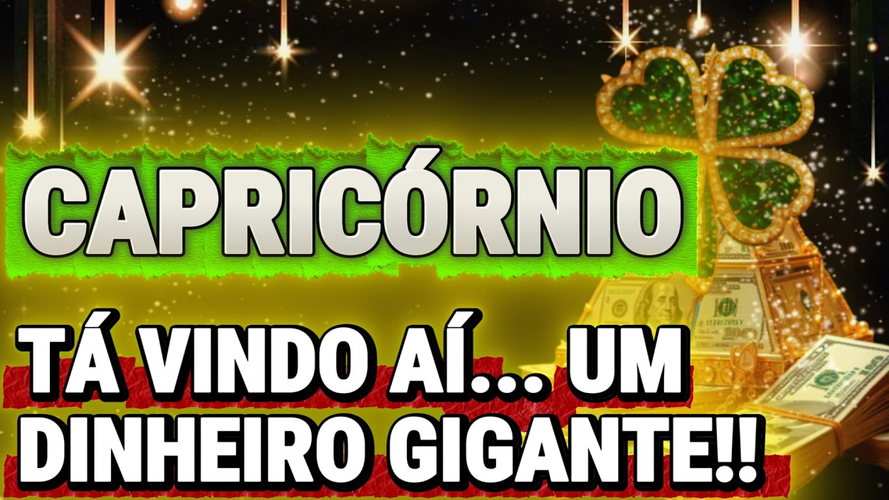 CAPRICÓRNIO✨💲VOLTA POR CIMA SURREAL!! DINHEIRO ALTO CHEGA E VAI CAUSAR UMA MUDANÇA RADICAL✨🍀🙏