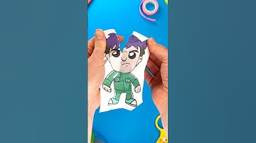 Making Paper Craft Trick DIY with Thanos by Squid Game 2 💜#squidgame2 #papercraft #trick #squidgame