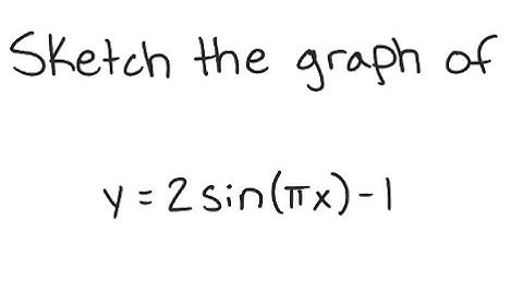 Trigonometric Functions: Graph y = 2 sin (πx) - 1