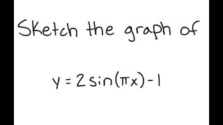 Trigonometric Functions Graph Y 2 Sin Πx - 1