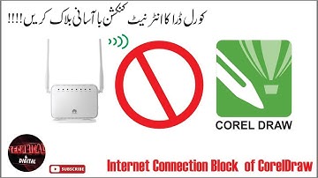 How to Internet Connection Block for Coreldraw | #block  | #internet  | #coreldraw | #2k22  | #trend
