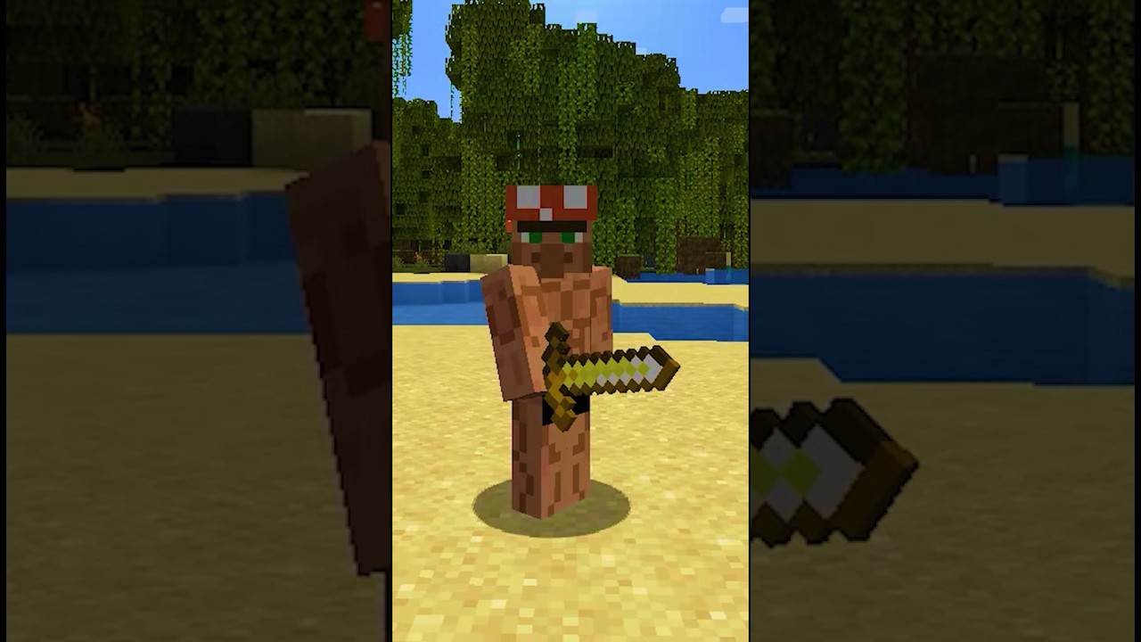 Golden Sword VS ALL MOBS in Minecraft