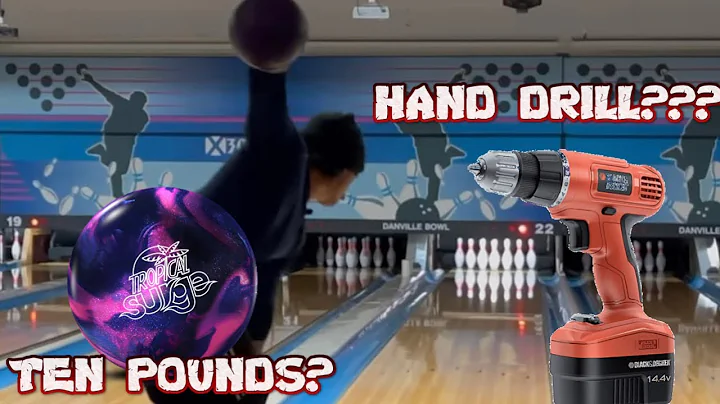 Bowling INSANE score with 10lb HAND-DRILLED Storm ...