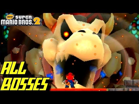 New Super Mario Bros. 2 - ALL Bosses (No Damage)