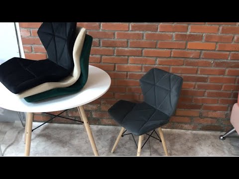 Perfecto velvet. Обзор стула в сером велюре.