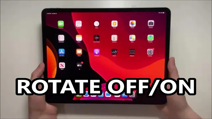 How to Rotate iPad Pro Screen & Lock Orientation